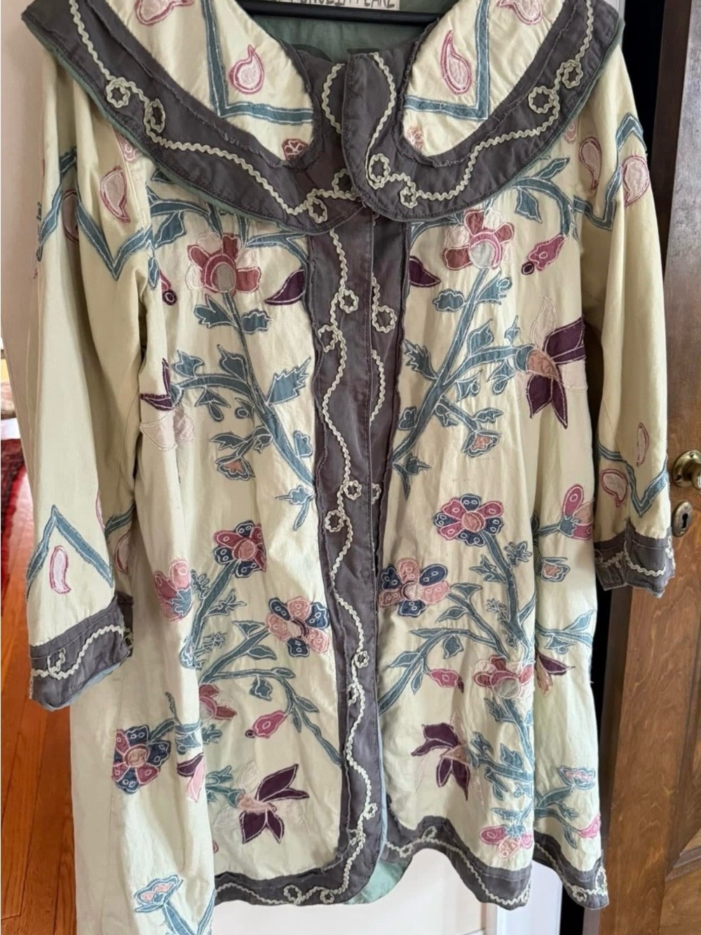 Magnolia Pearl floral embroidered Jooles duster coat - Picture 4 of 5